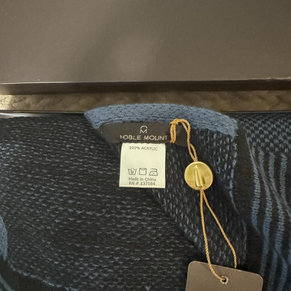 Noble Mount Men's Box Packaged Uptown Premium Knit Marled Scarf, NWT